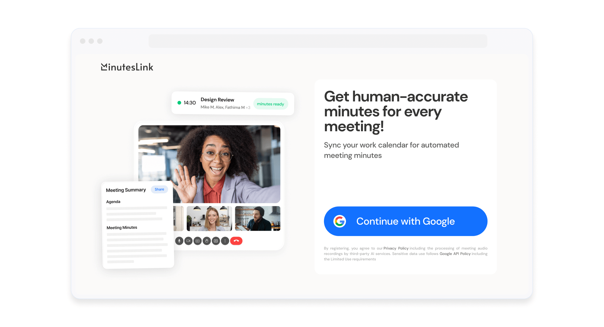 MinutesLink - AI Note Taker