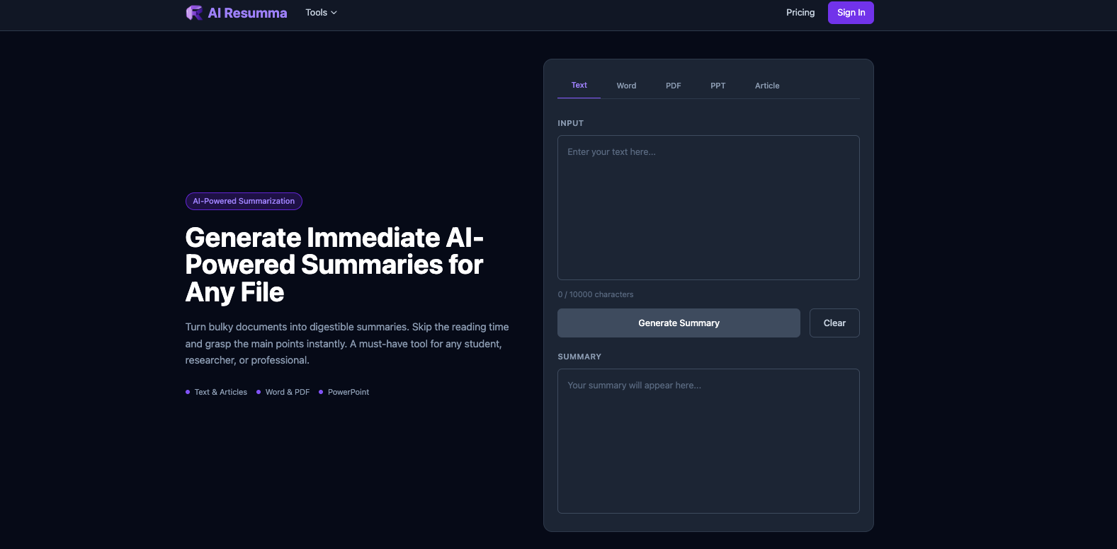 AI Resumma